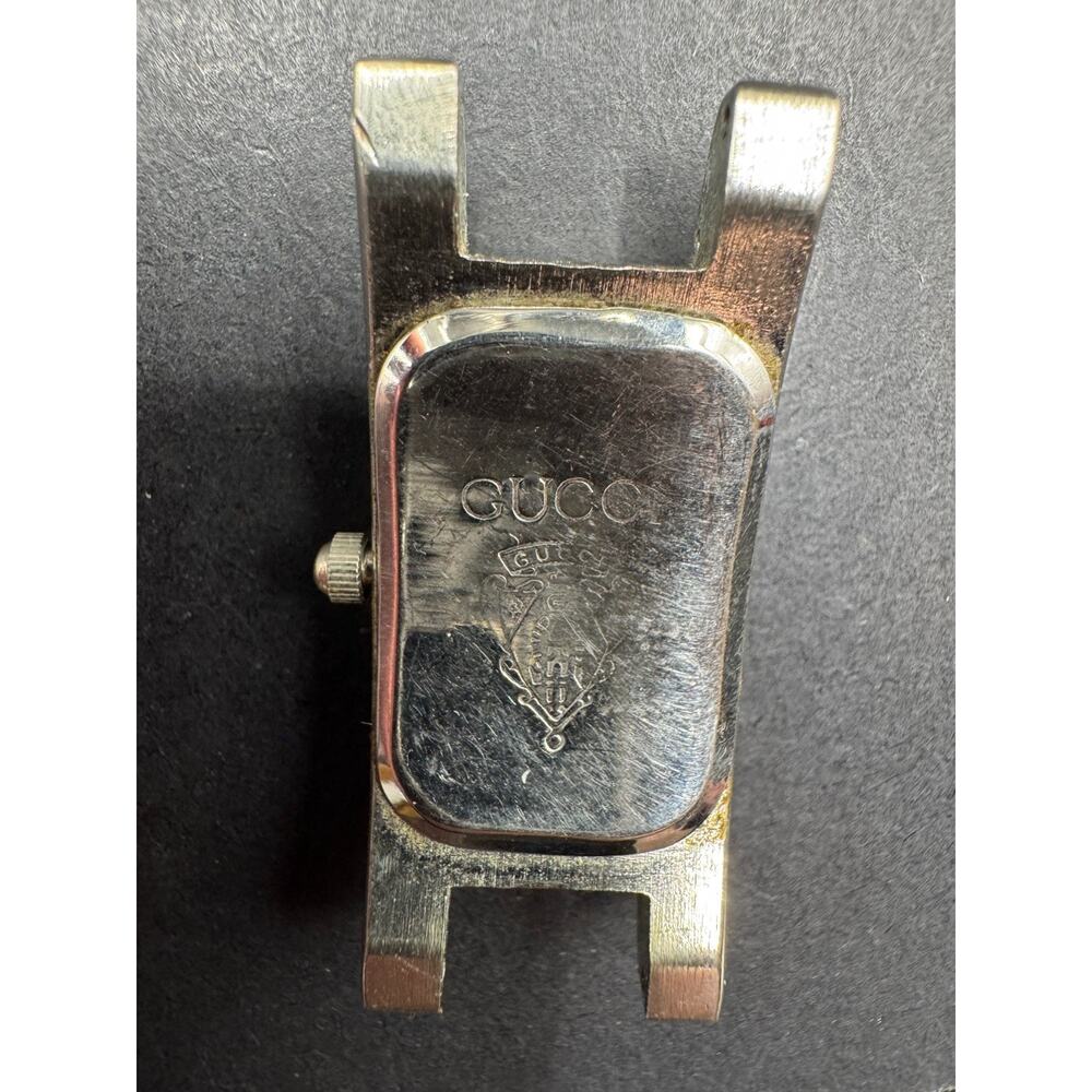 Vintage Gucci 3900L Stainless Steel Quartz Analog Ladies Watch 18.2mm No Band - Picture 7 of 9